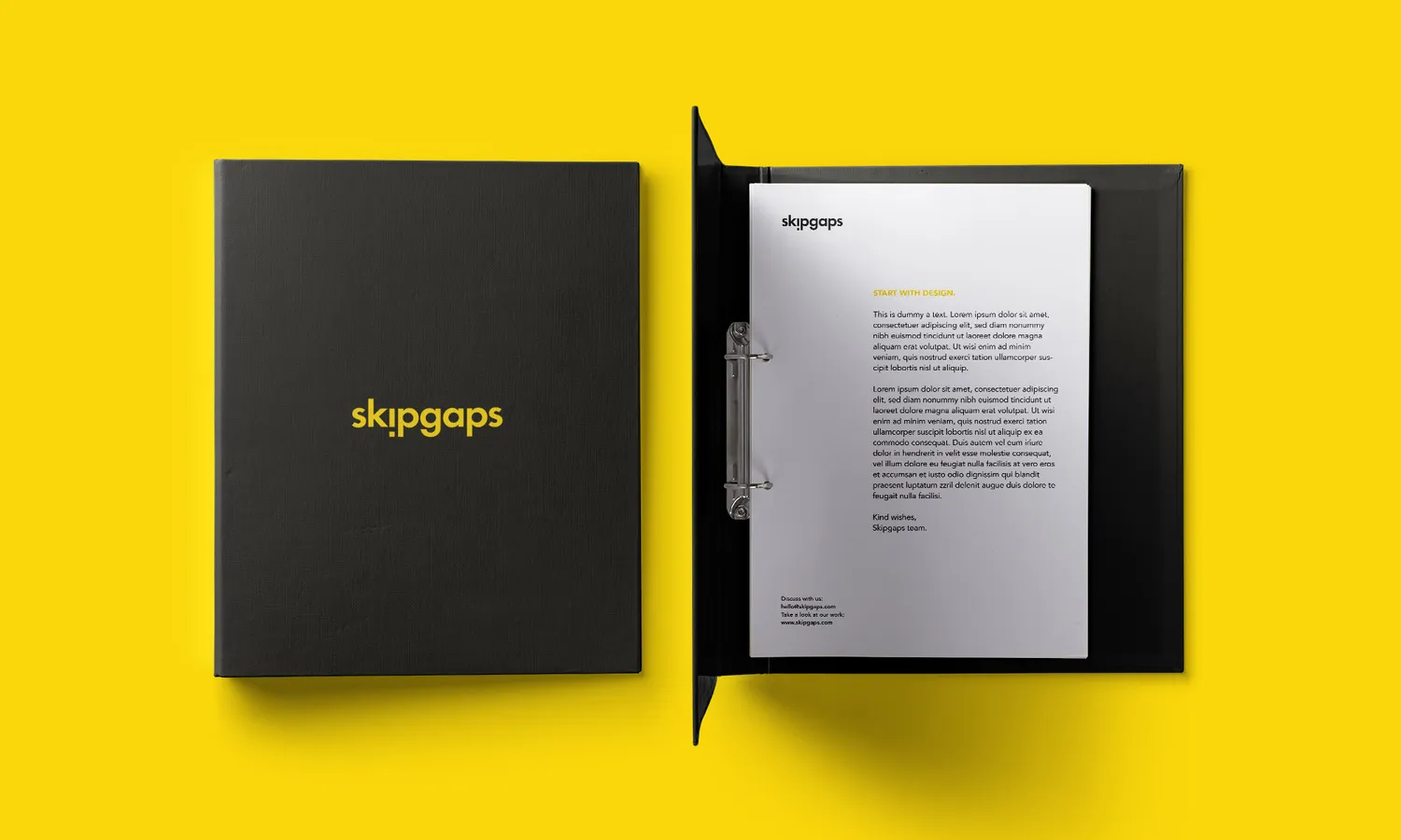 Skipgaps identity on a binder