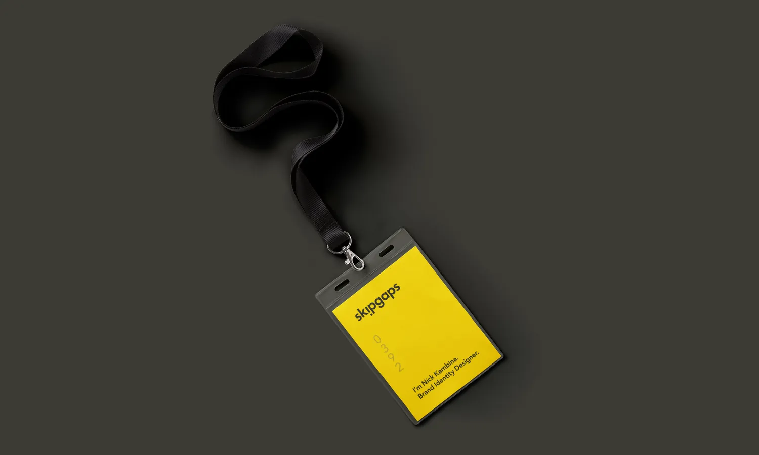 Skipgaps identity on an ID card