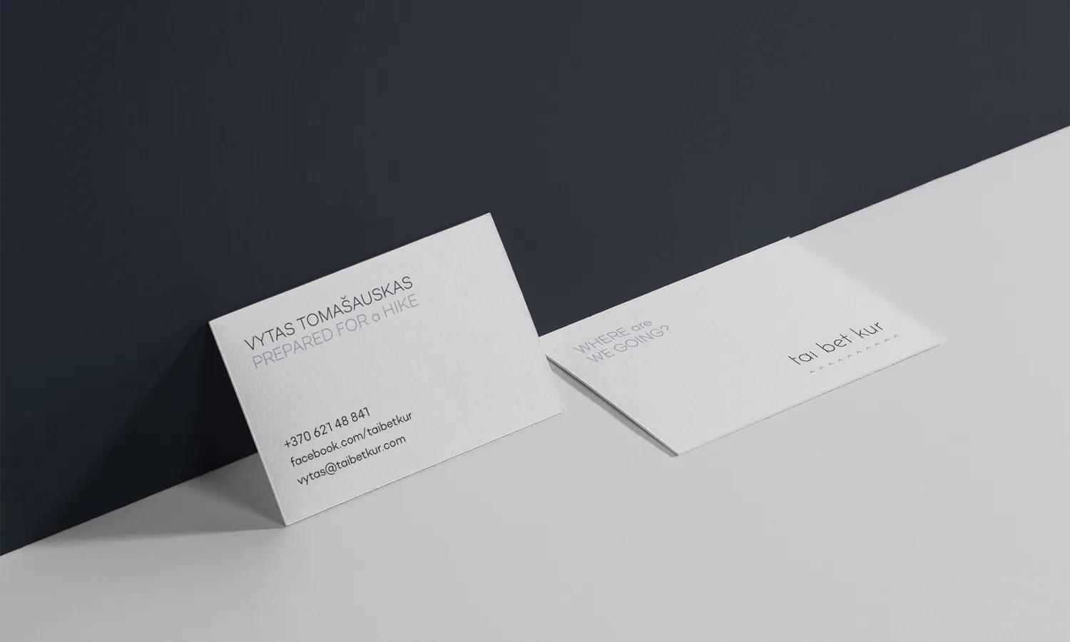 Tai Bet Kur identity on business cards